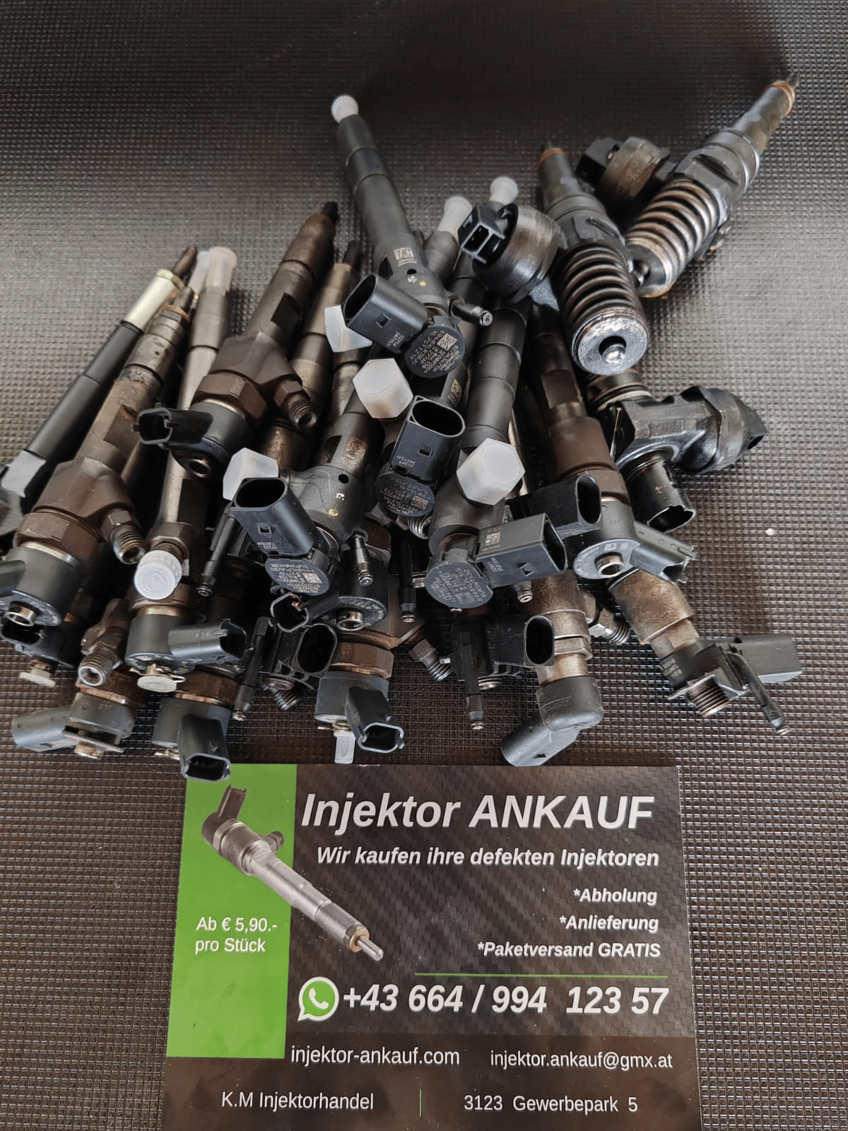 Verschiedene defekte Injektoren für den Ankauf